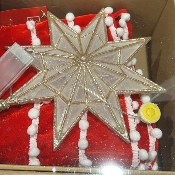 Martha Stewart 100 Piece Ornament Set Deer Birds Santa Lighted Star Tree Skirt - Picture 4 of 11